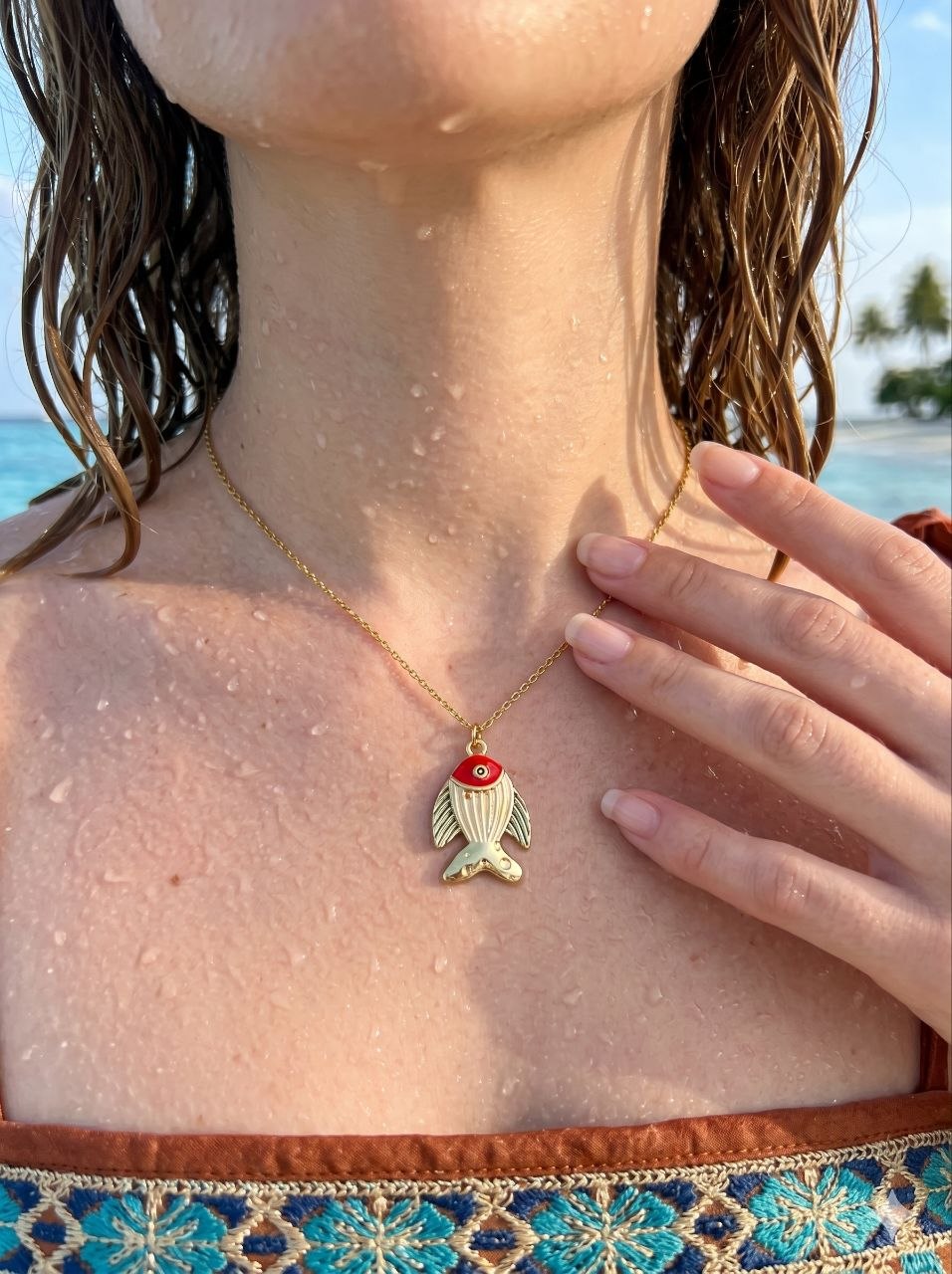 Red Fish Necklace