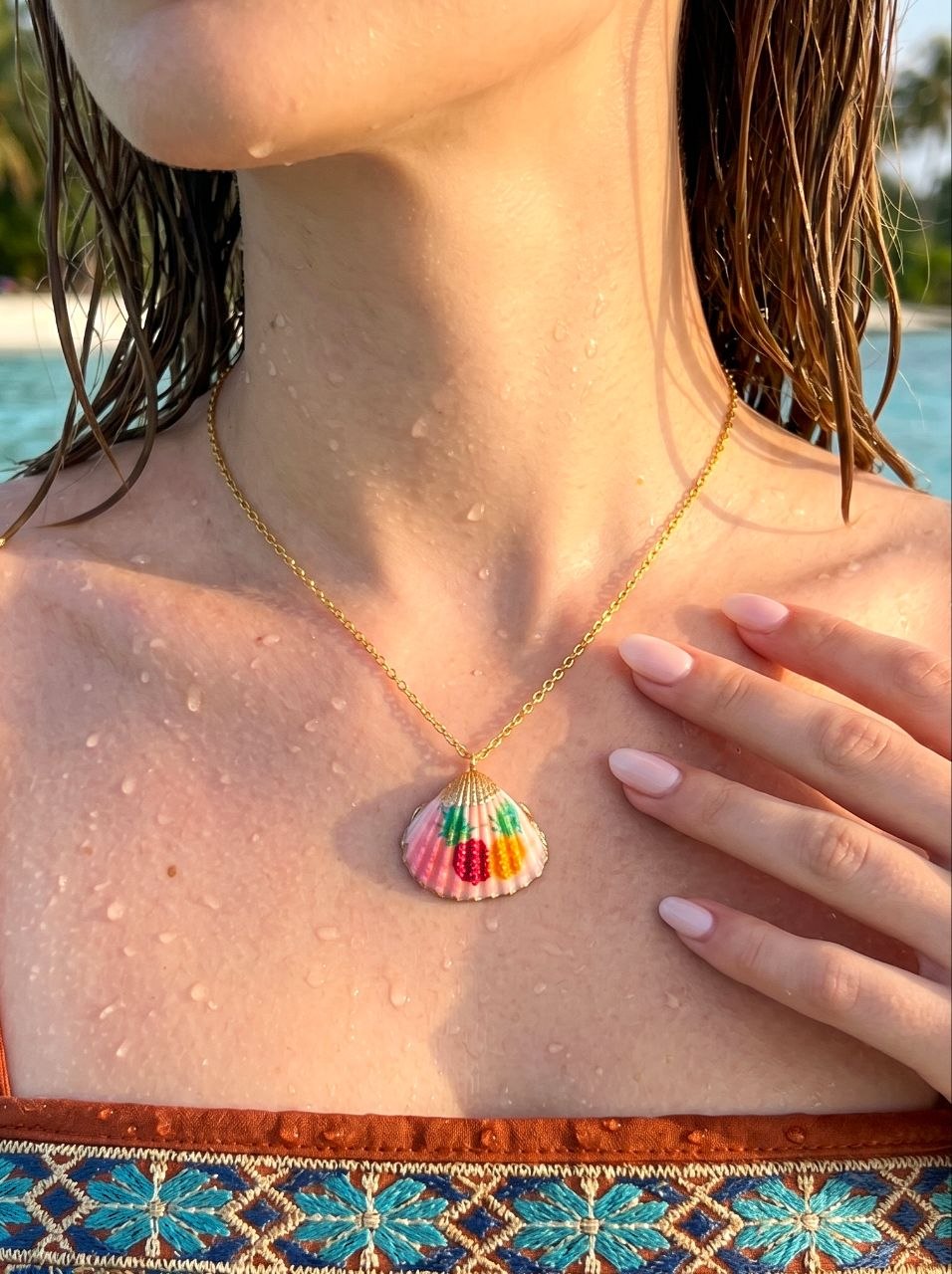 Pineapple Shell Necklace