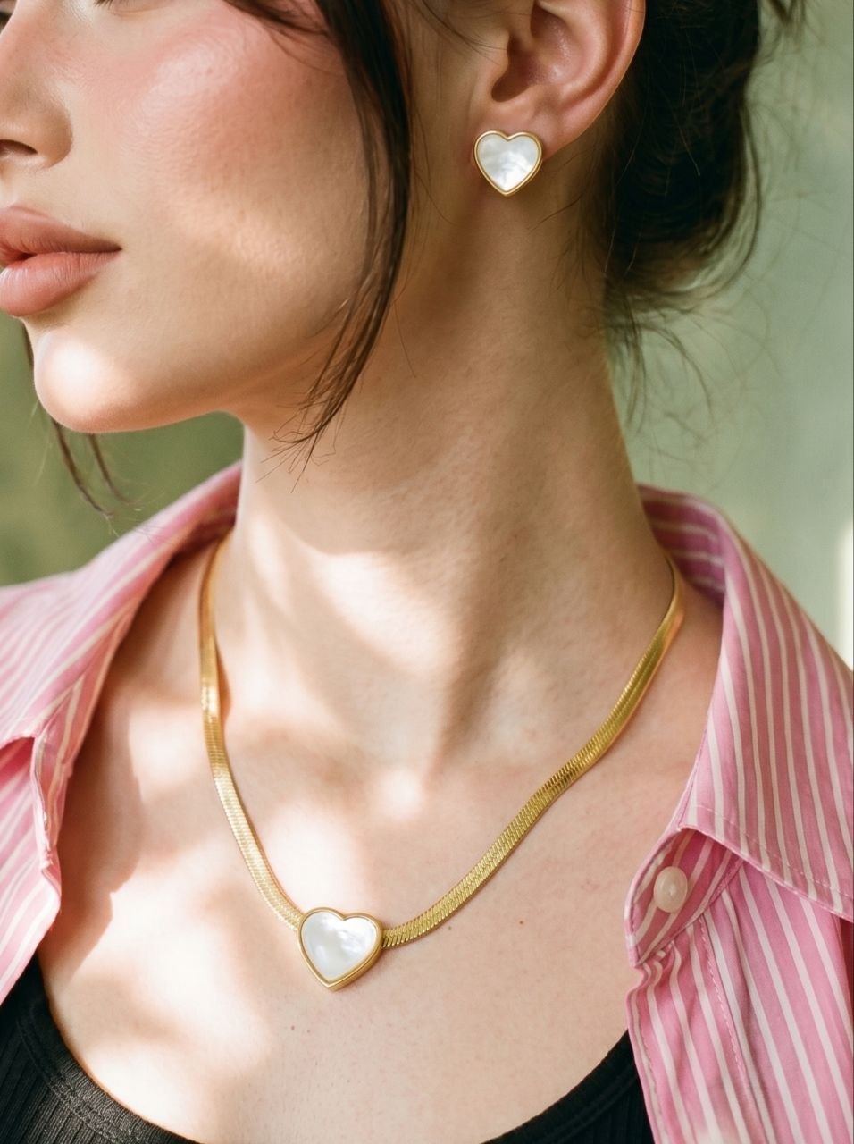 Set Golden Heart White