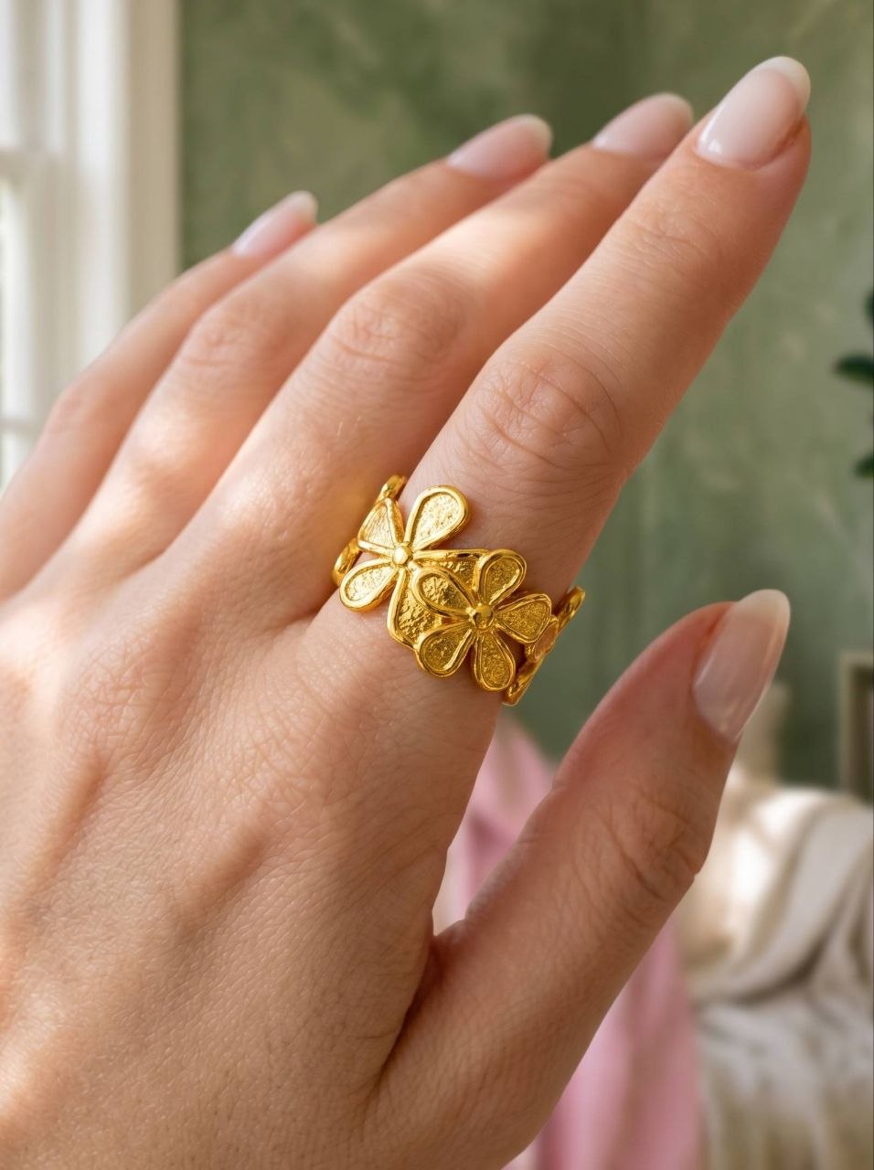 Floral Cluster Ring