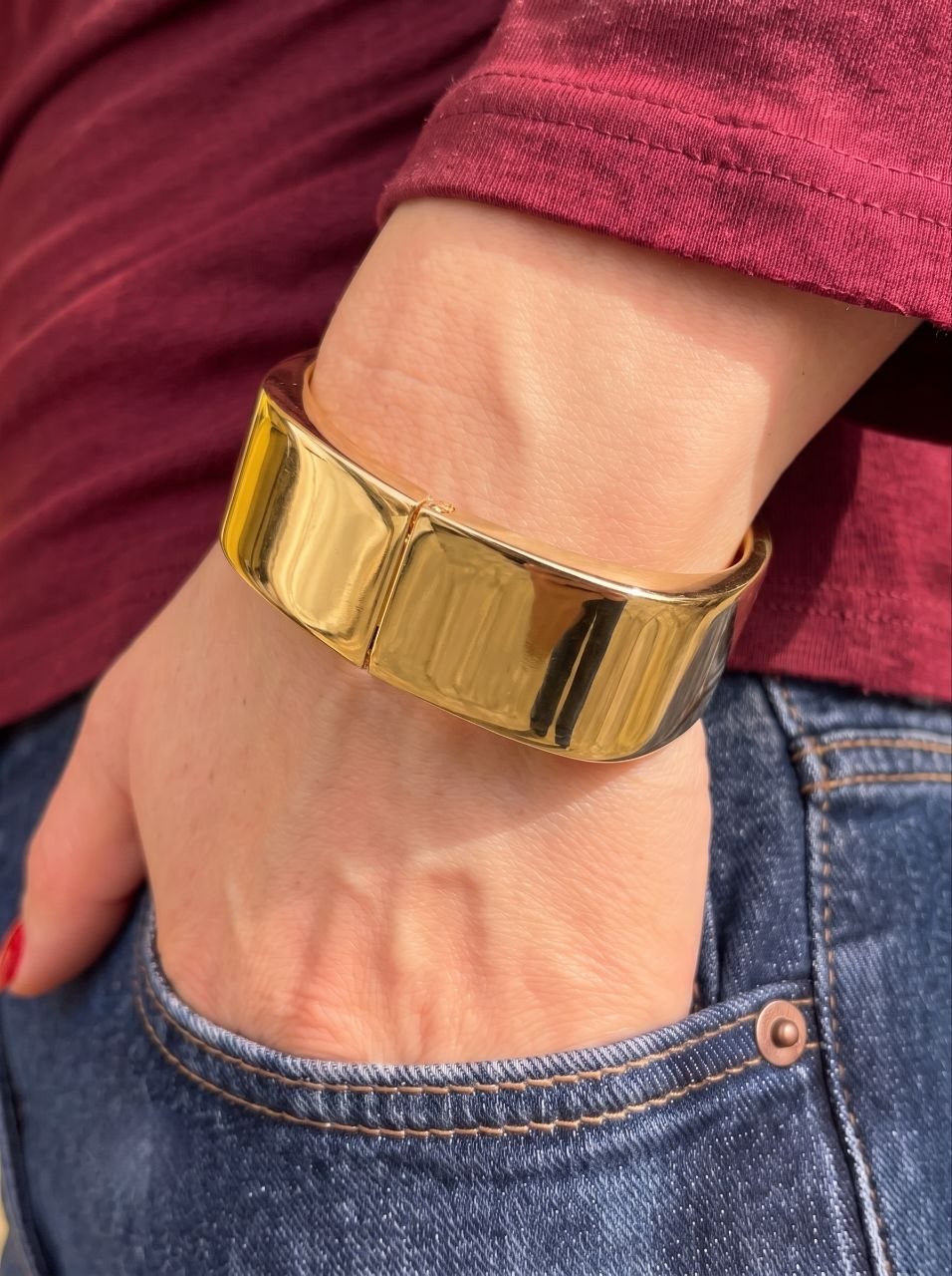Pyramid Cuff Bangle