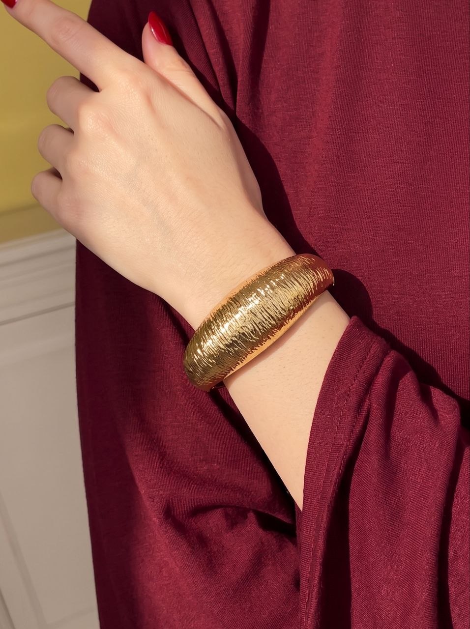 Textured Bark Bangle