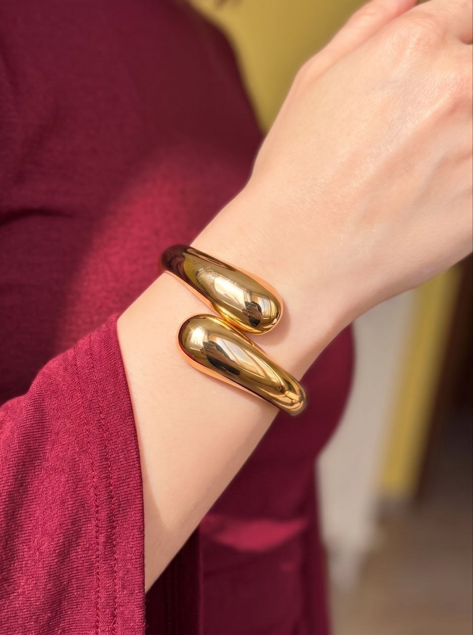 Bypass Teardrop Bangle