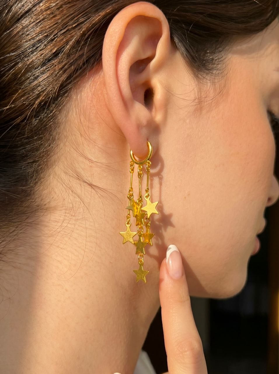 Set Cascading Star Earring