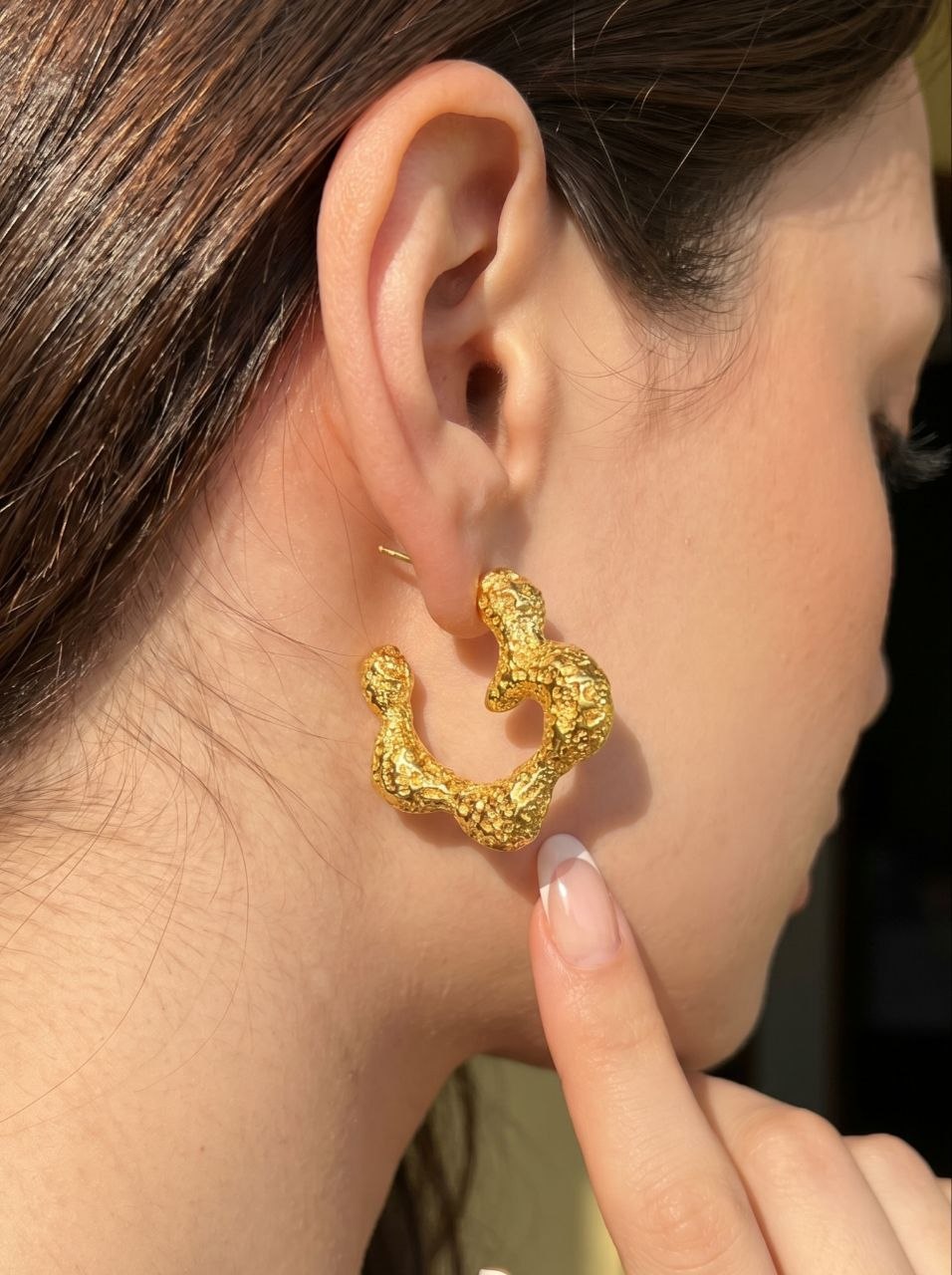 Set Molten Gold Earring