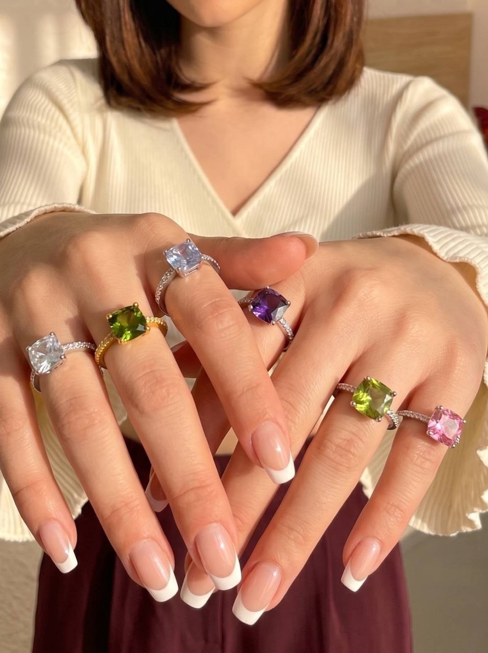 Amethyst Pavé Ring