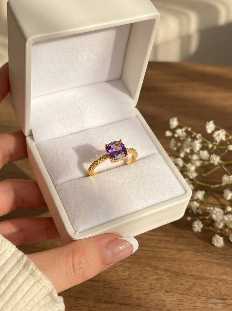 Purple Gold Ring