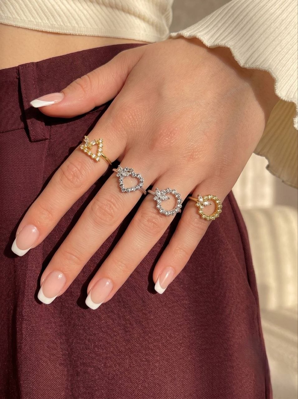 Crystal Circle Ring