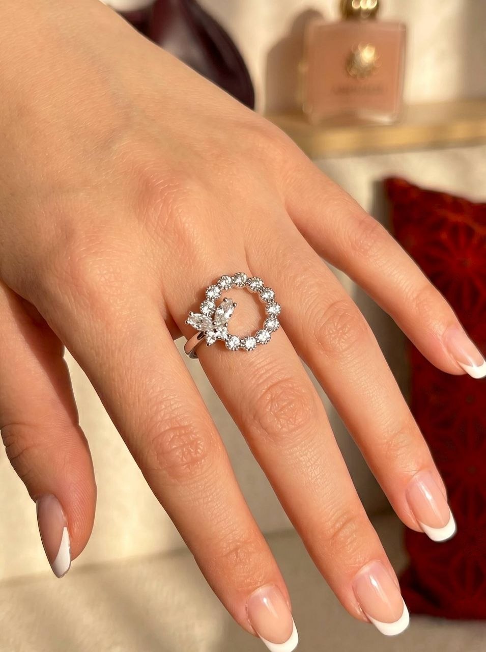 Crystal Circle Ring