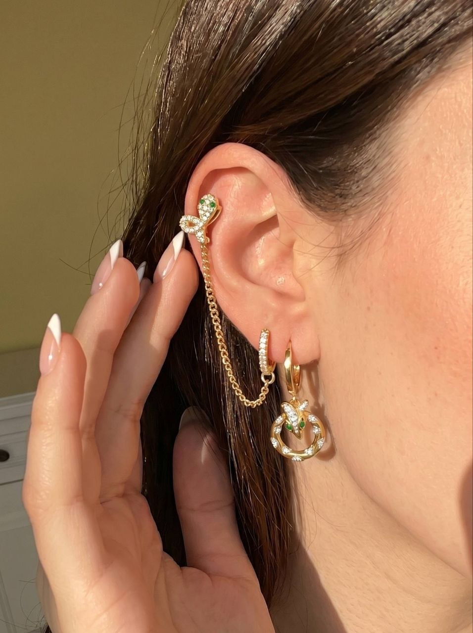 Set Snake Chain Earring