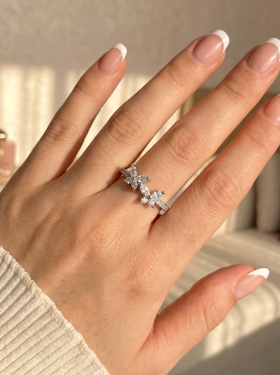 Marquise Flower Ring