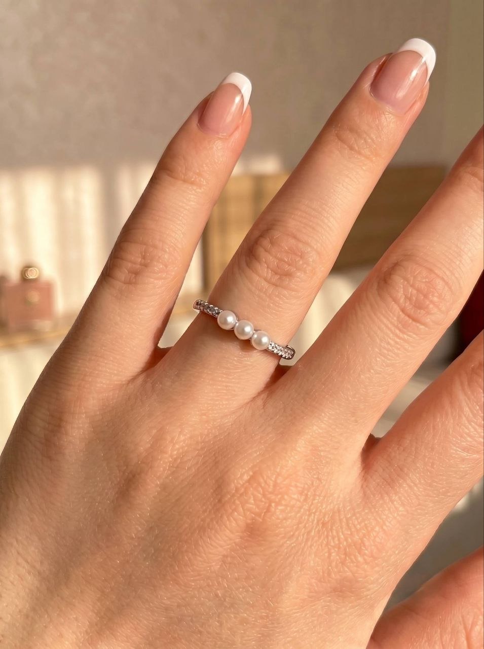 Pearl Trio Ring