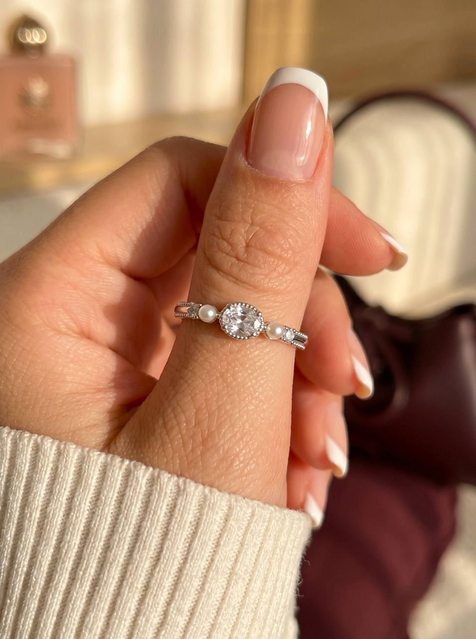 Pearl Trilogy Ring