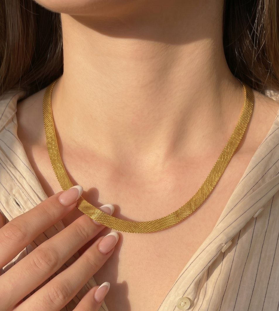 Textured Chain Necklace