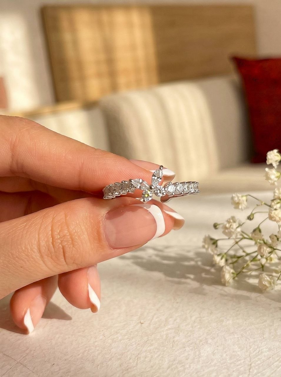 Marquise Pavé Ring