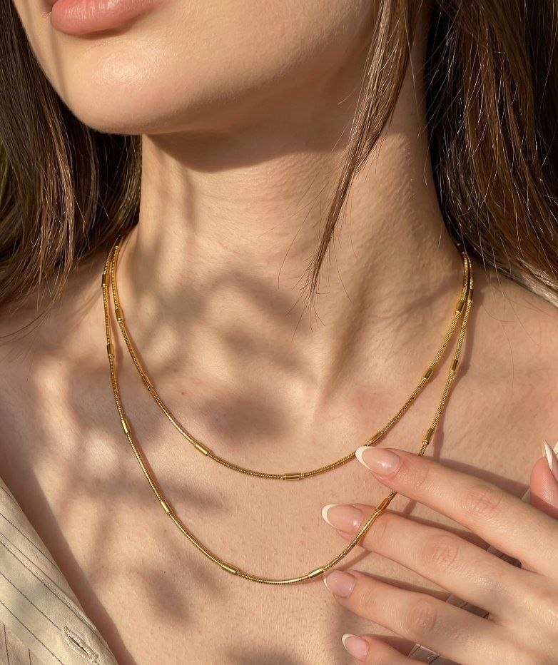 Double Tube Necklace