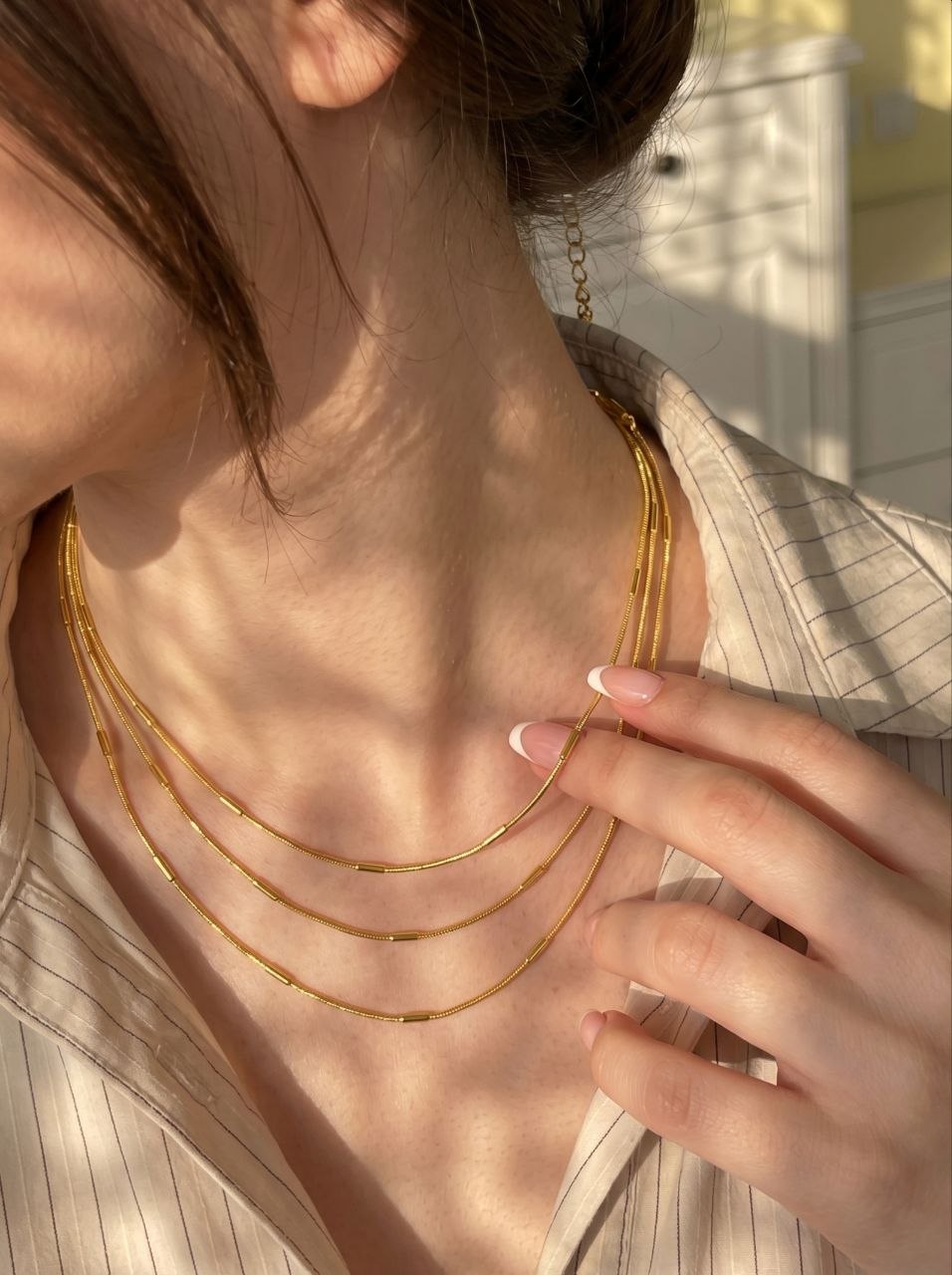 Triple Tube Necklace