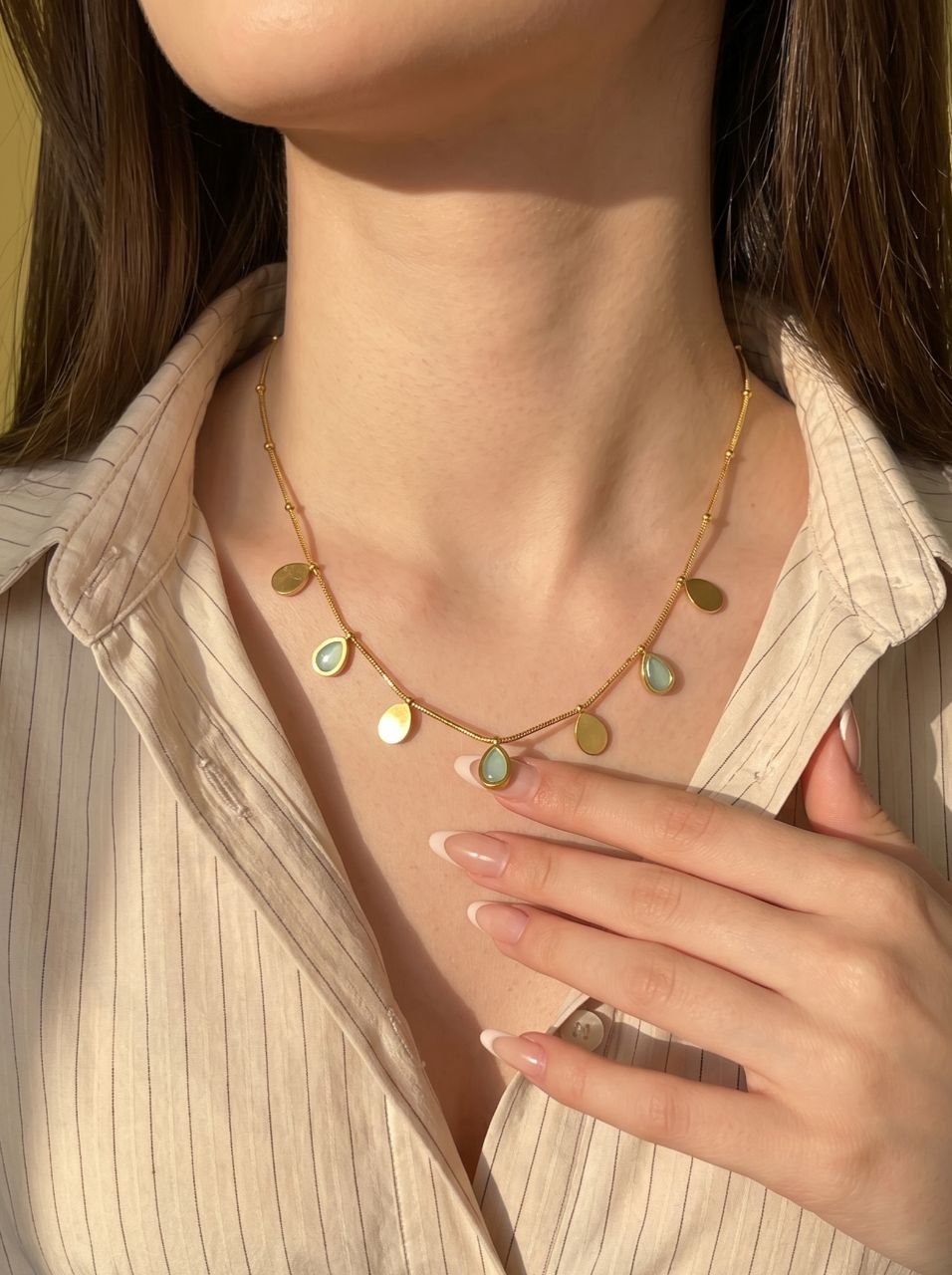 Drop Charm Necklace
