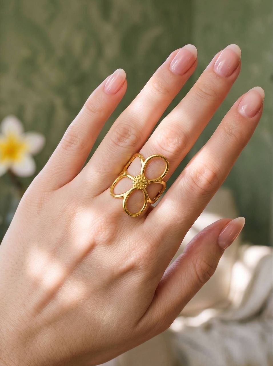 Open Flower Ring