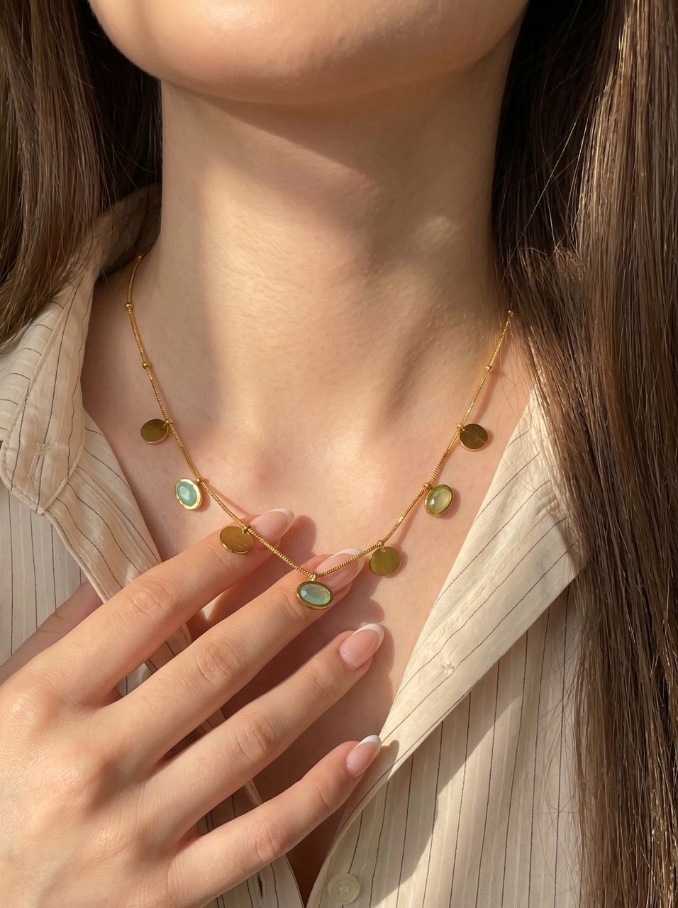 Oval Charm Necklace