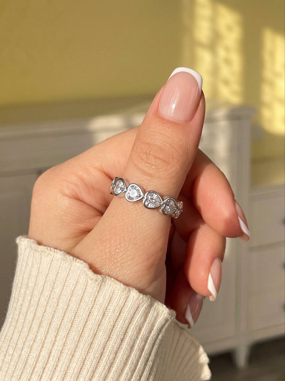 Heart Bezel Ring