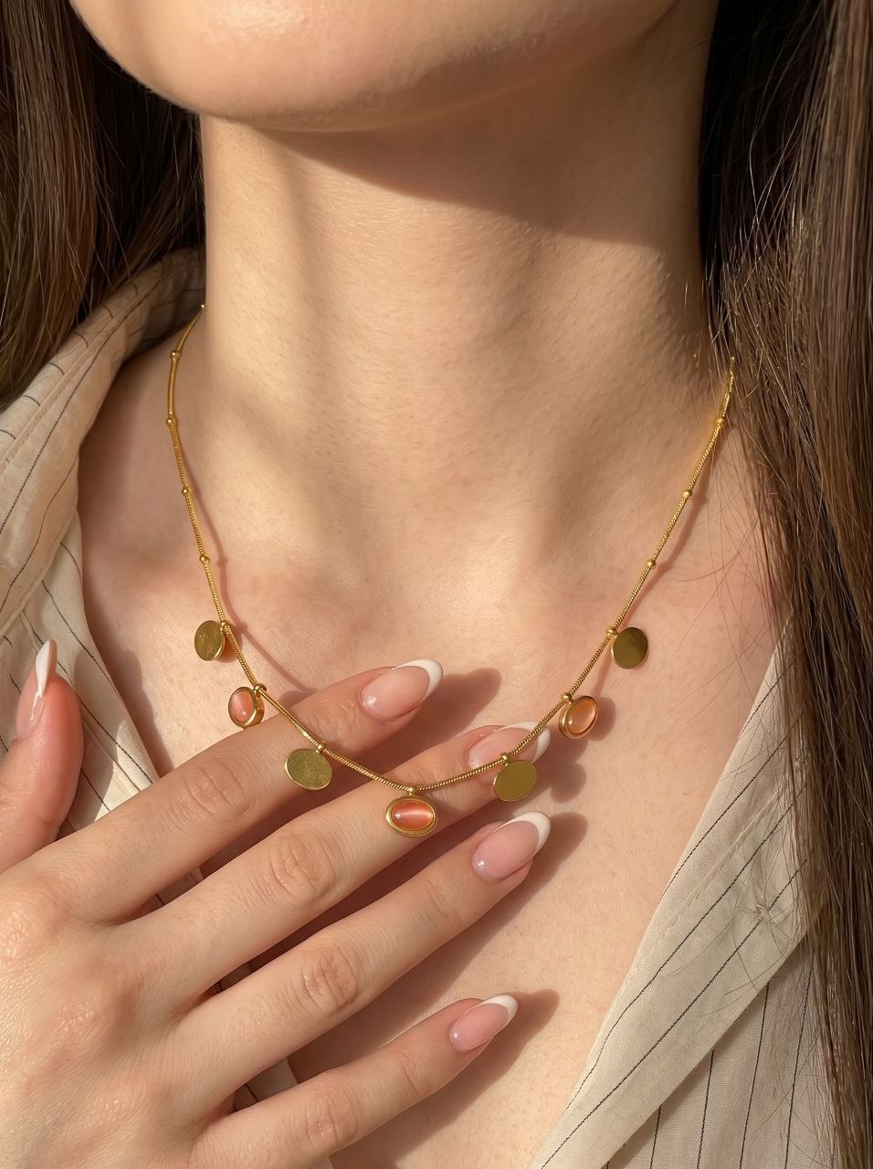 Coral Charm Necklace