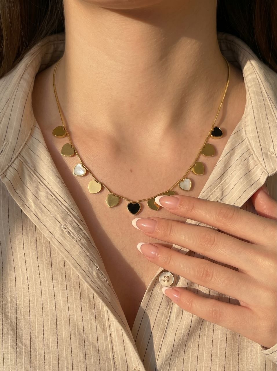 Mixed Heart Necklace