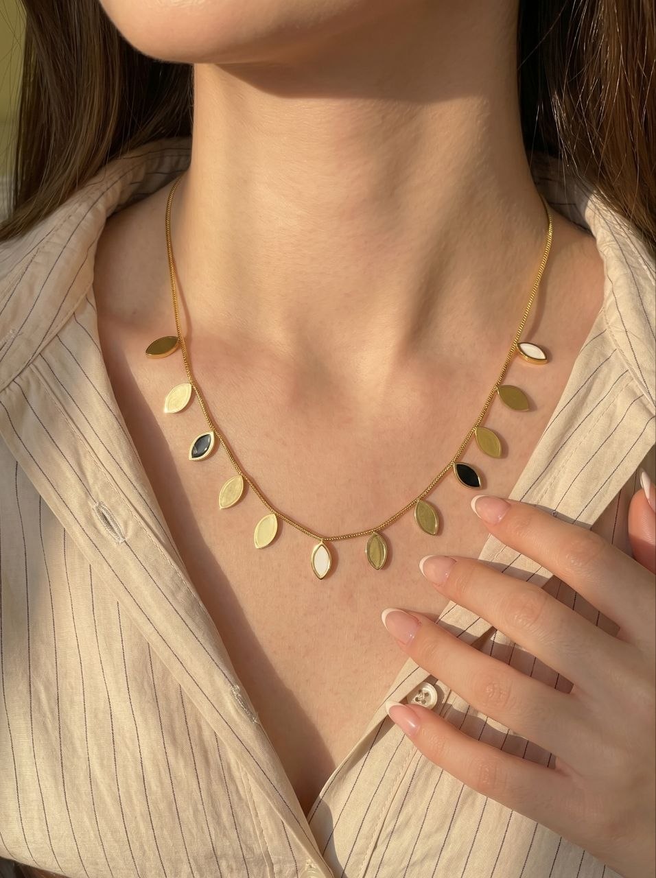 Leaf Fringe Necklace