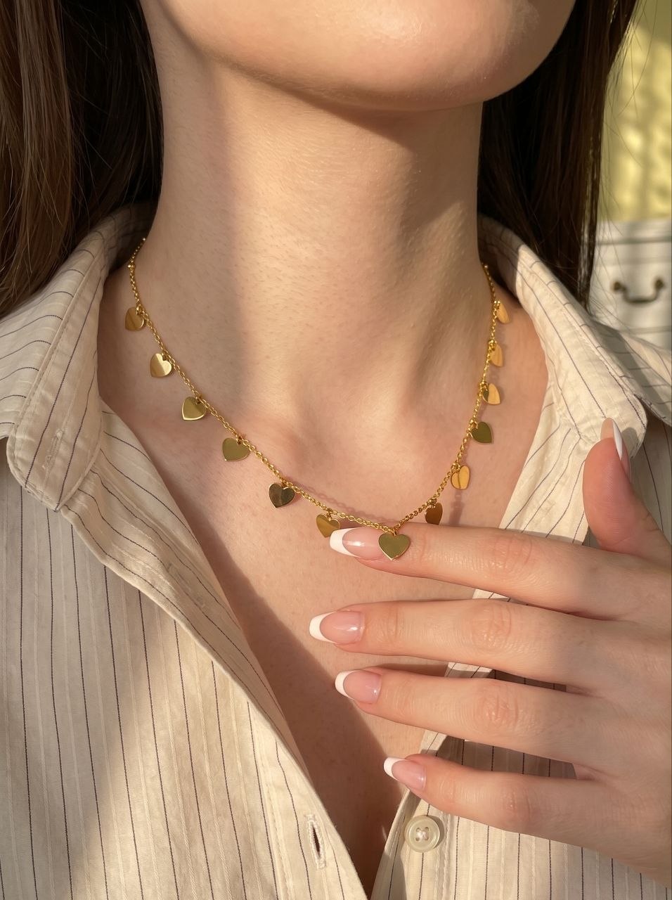 Gold Hearts Necklace