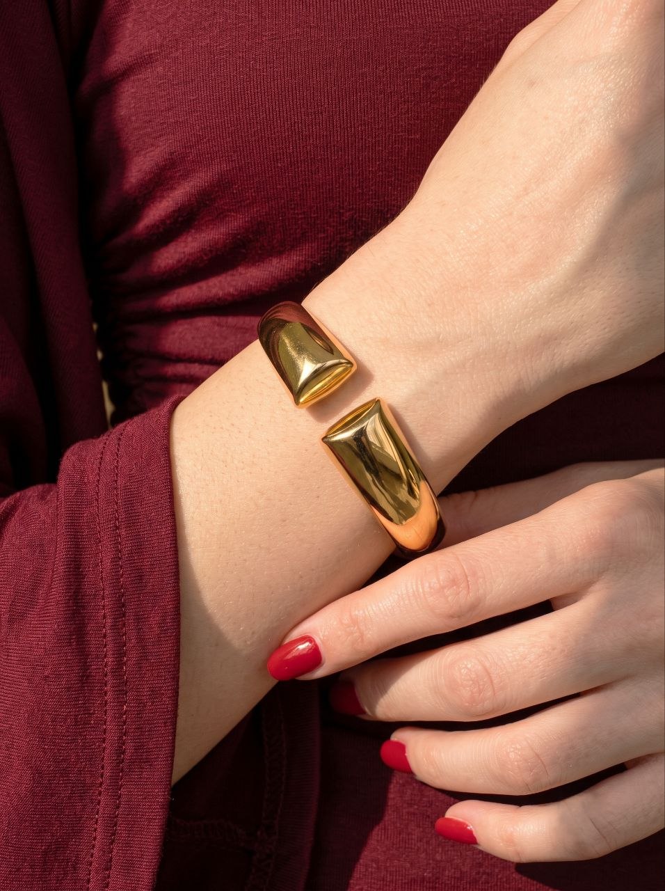 Sculptural Cuff Bangle